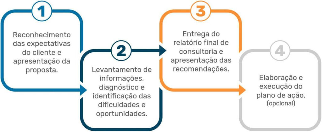 Etapas projeto de consultoria